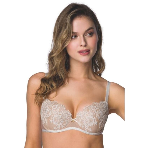 BIUSTONOSZ MAT FRANCES M-3804/11 BEŻOWO-MLECZNY PUSH-UP
